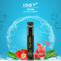 IGET KING 2600 พัฟ vape vape iget vape